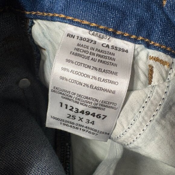 Staud x Wrangler The Bikini flare slit jeans size 25 x 34 dark denim long 0 - Picture 7 of 13